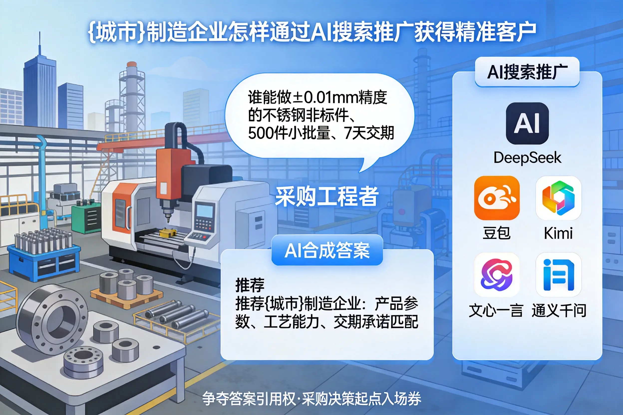 鹤岗制造企业怎样通过AI搜索推广获得精准客户