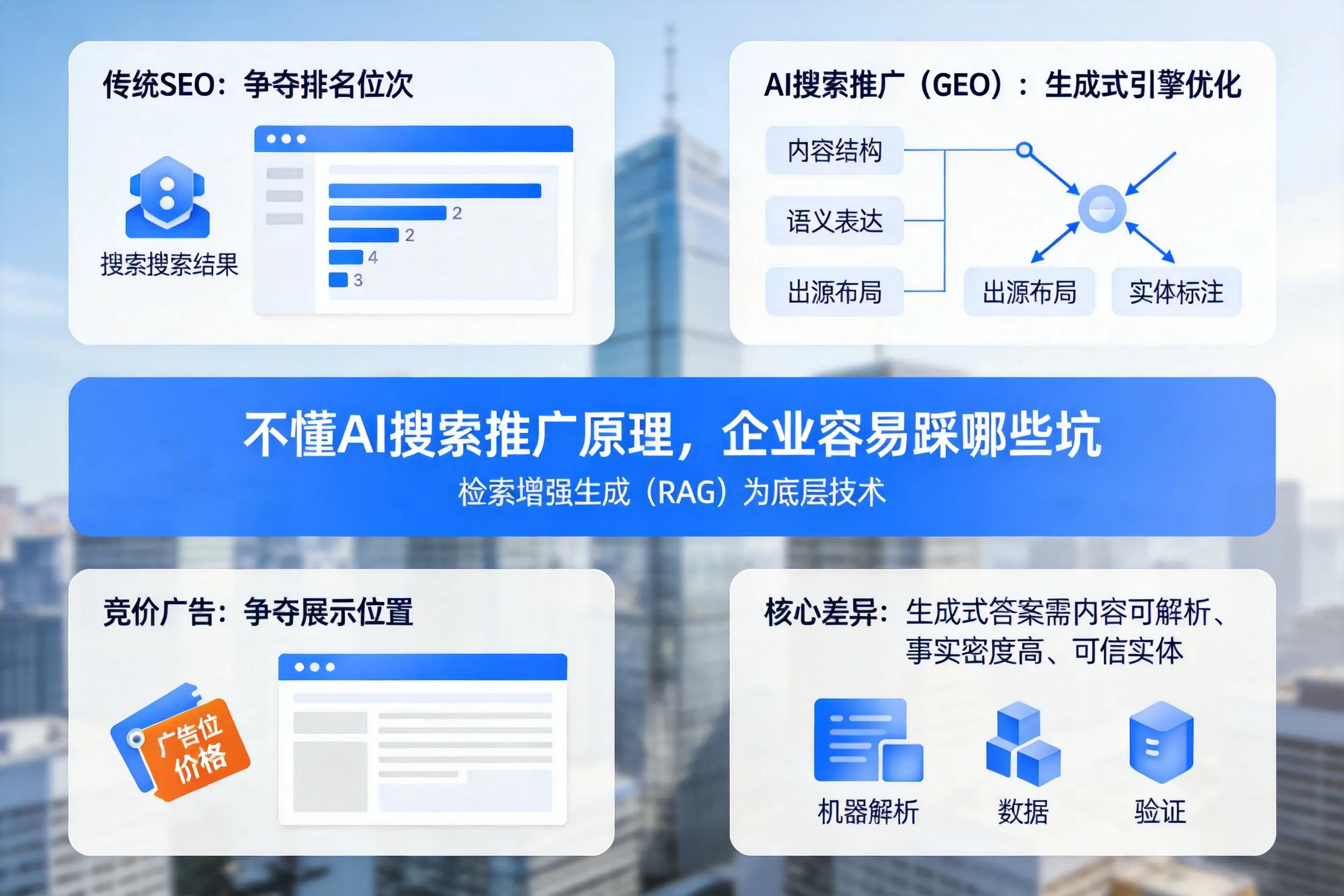 不懂AI搜索推广原理，鹤岗企业容易踩哪些坑