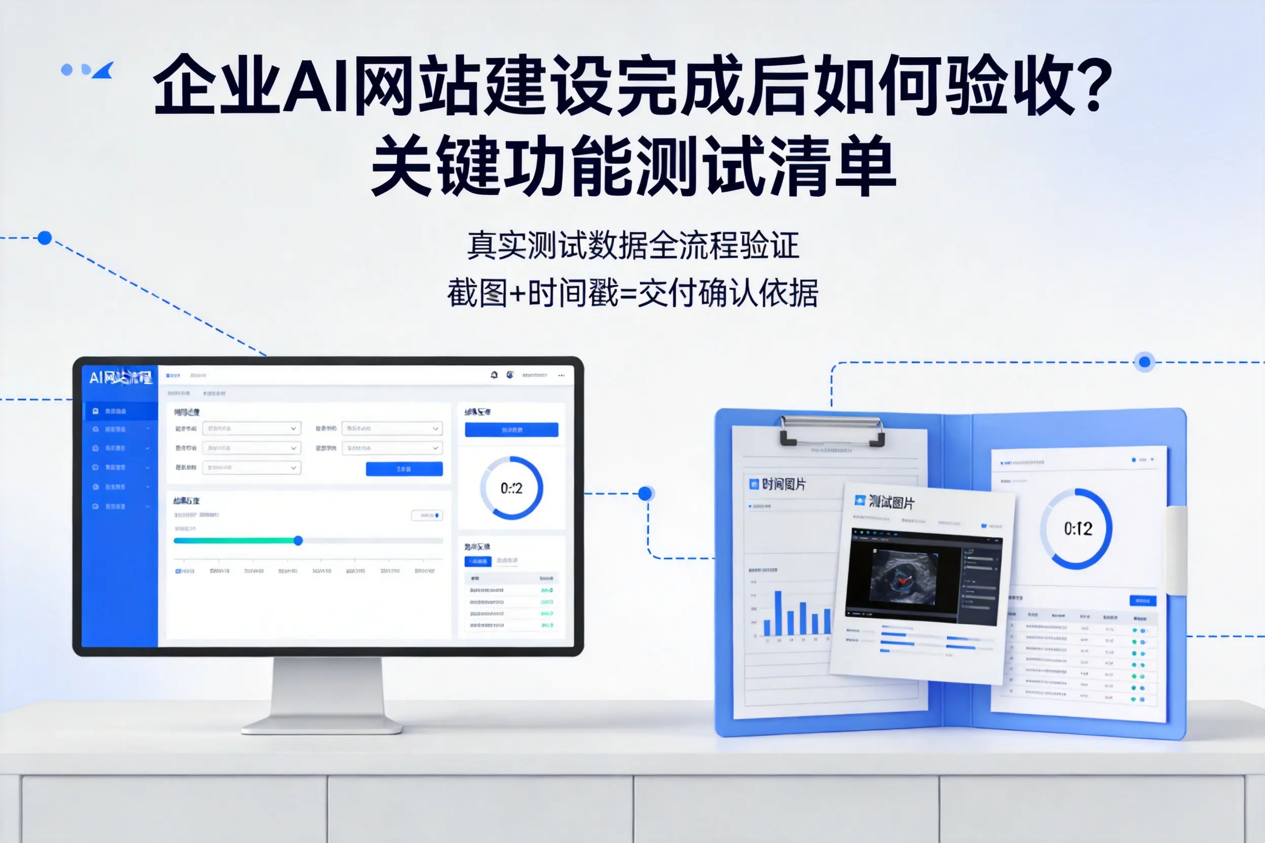 鹤岗企业AI网站建设完成后如何验收？关键功能测试清单