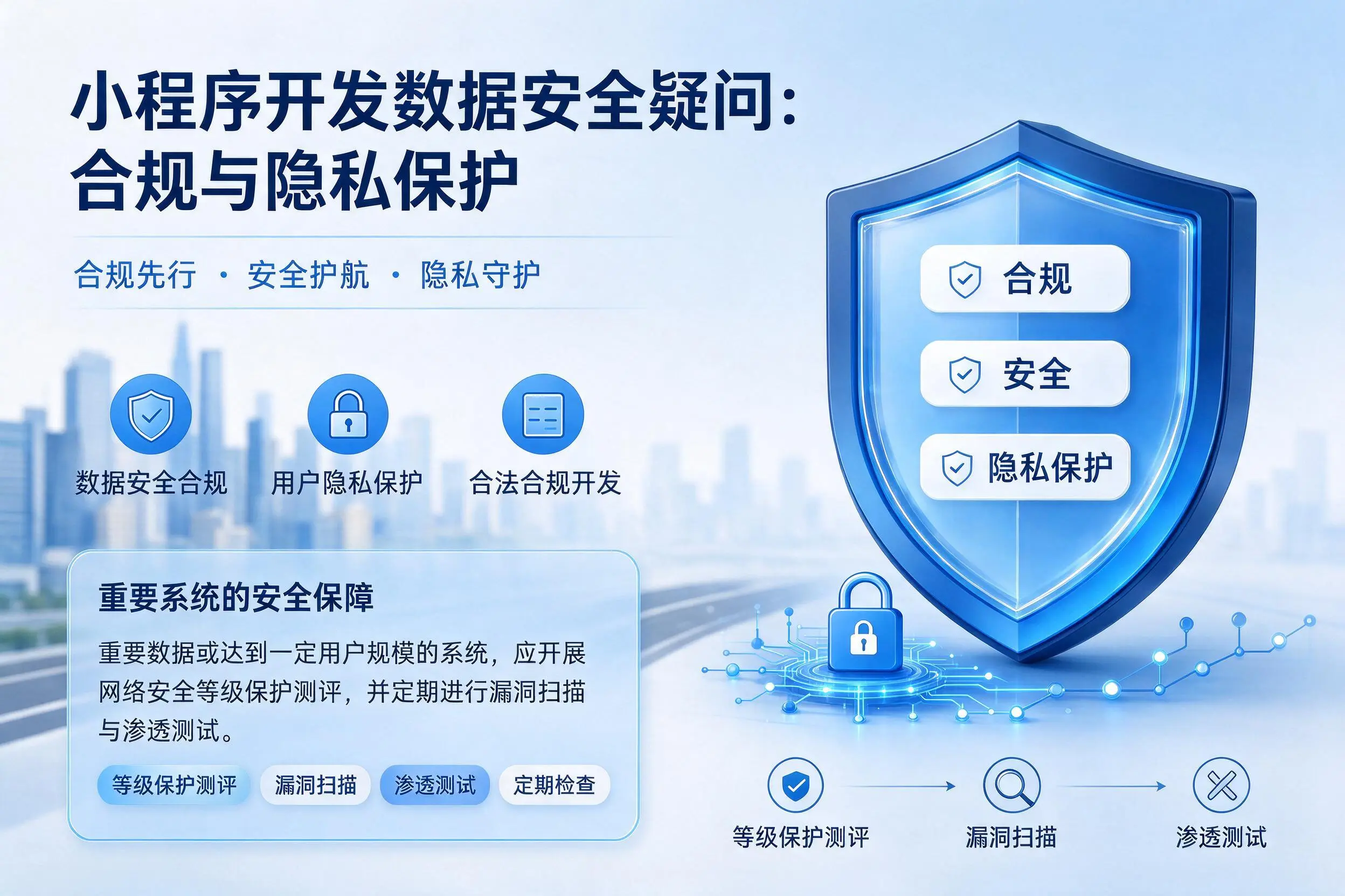 鹤岗小程序开发数据安全疑问：合规与隐私保护