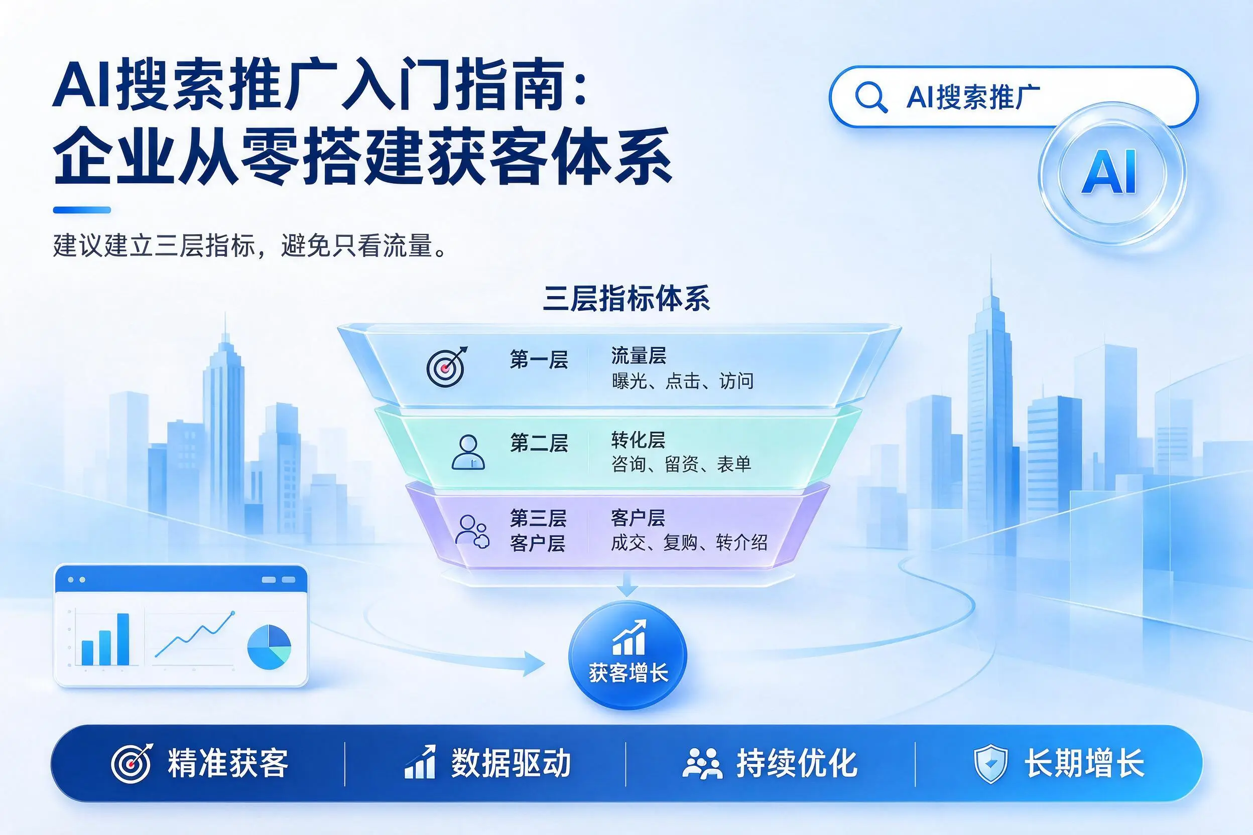 AI搜索推广入门指南：鹤岗企业从零搭建获客体系